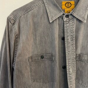 Levi's Gray Denim Button-Up Shirt